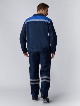 Костюм "ИТР" полукомбинезон (т.синий/василек)