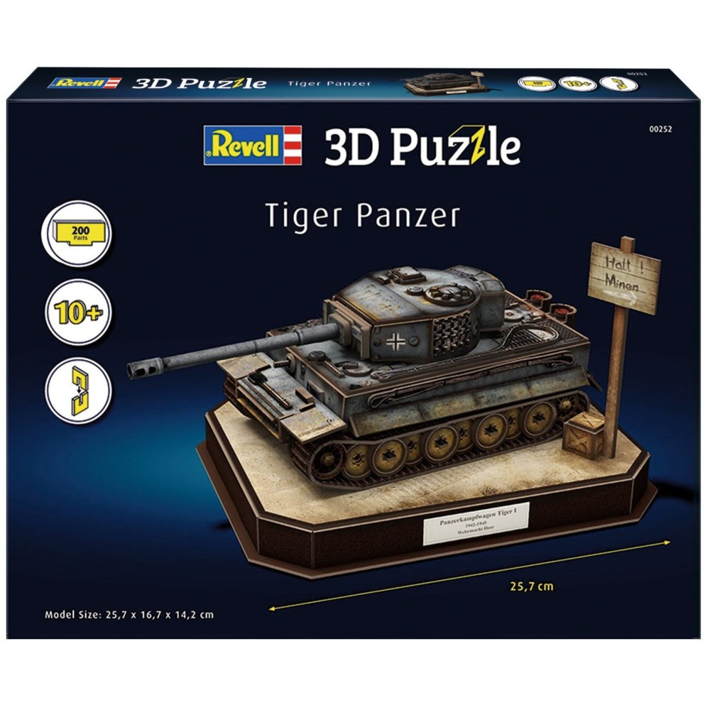 Пазл 3D Revell 00252 Немецкий танк Tiger I 200 элементов 00252 — фото 2