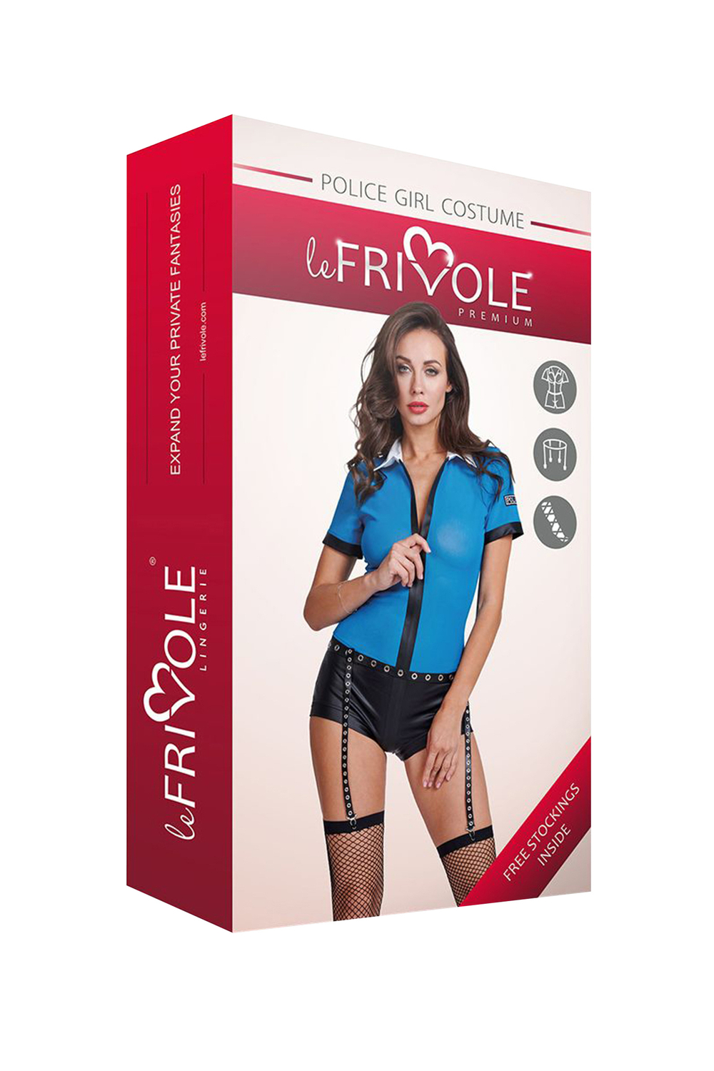 Костюм-боди полицейского на молнии синий M/L