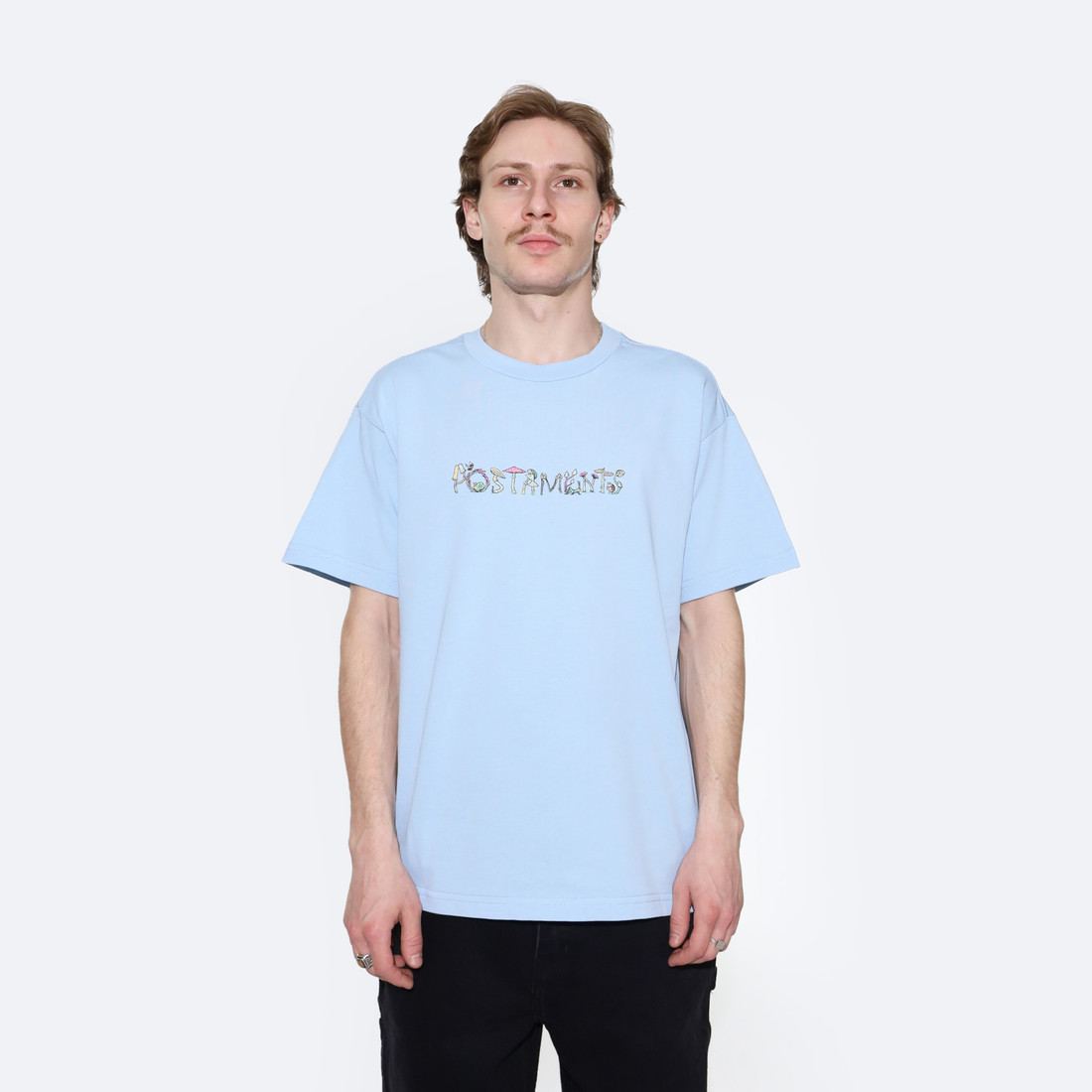 Купить Футболка Postaments Shrooms (light blue)