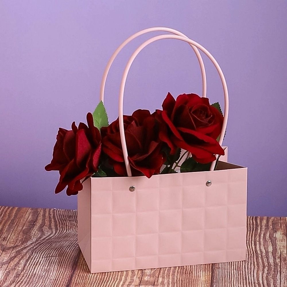 Пакет стеганый ПРЯМОУГОЛЬНЫЙ 22*10,5*13,5 ПЕРСИК