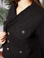 Жакет укороченный твидовый