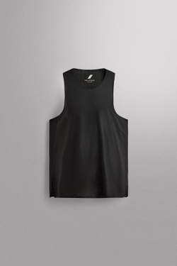ZARA ЛЕГКАЯ СПОРТИВНАЯ ФУТБОЛКА, ЧЕРНЫЙ