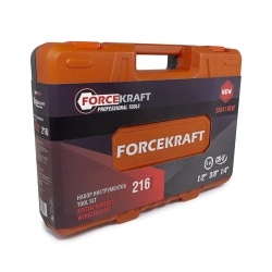 Набор инструментов 216пр. 1/4''3/8''1/2''(6гр.)(4-32мм) FORCEKRAFT FK-38841New