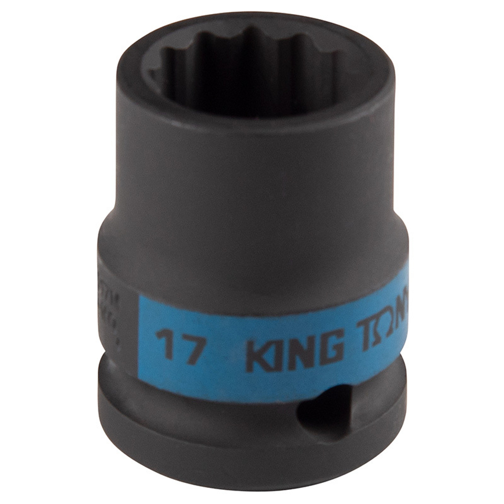 KING TONY (453017M) Головка торцевая ударная двенадцатигранная 1/2", 17 мм