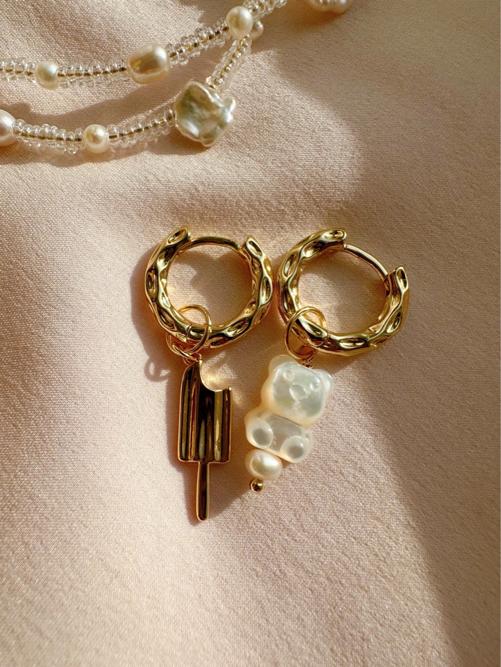 Серьги Эскимо мишка на Севере