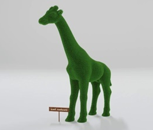 Фигура с искусственным озеленением “Жираф” 2,0м