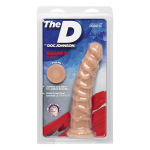 Ультрареалистичный телесный фаллоимитатор 20,3см на присоске Doc Johnson the D Ragin Vanilla 1700-10-CD