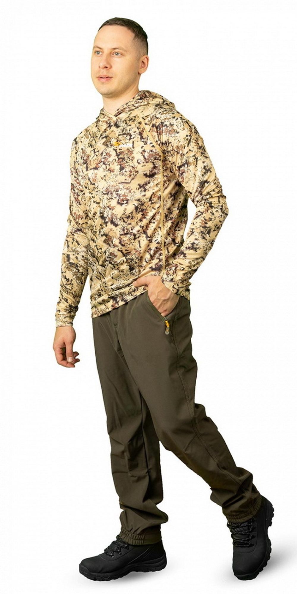 Лонгслив с капюшоном Pride Ocelot (камыш)