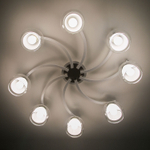 Citilux Кристи CL152180 Люстра потолочная Белая Хром