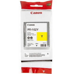 Canon PFI-102Y 0898B001 Картридж для Canon imagePROGRAF iPF605, iPF610., iPF650, iPF655, iPF710, iPF750, iPF755, LP17, iPF510, Желтый, 130 мл.