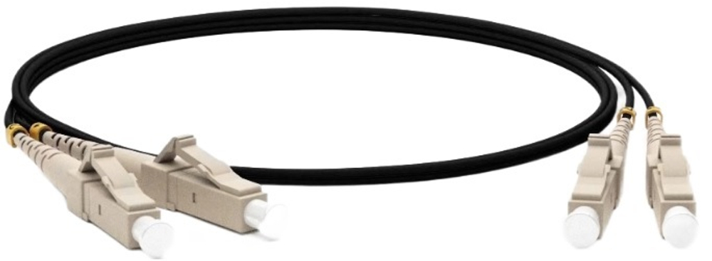 Патч-корд волоконно-оптический Hyperline FC-D2-504-LC/PR-LC/PR-H-3M-LSZH-BK