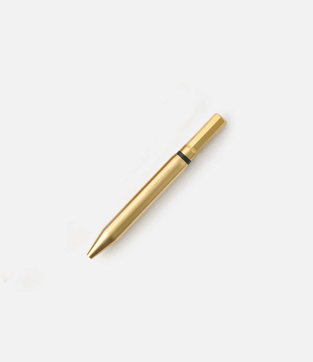 Andhand Method Pen Mini Brass — ручка из латуни с поворотным механизмом