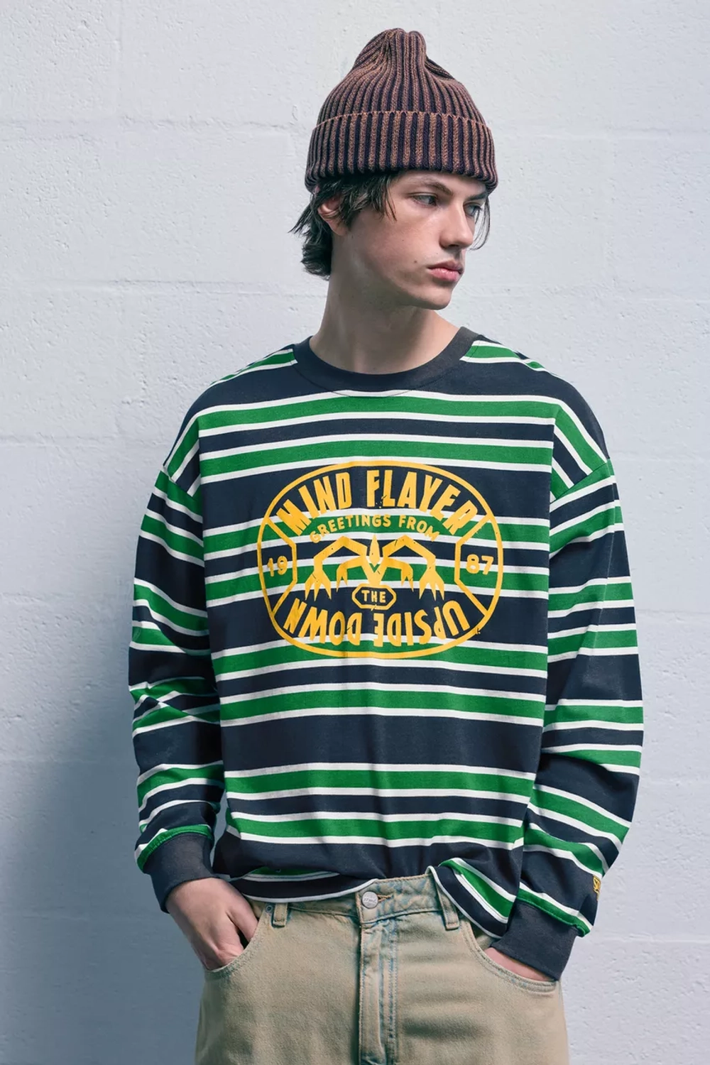 PULL&BEAR Футболка в полоску "Stranger Things" полоски