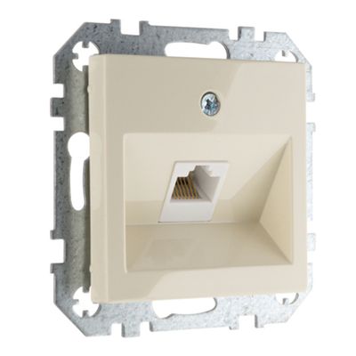 Розетка компьютерная кат 6 LIREGUS EPSILON IKL-001-01.E/S слоновая кость