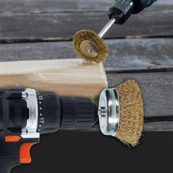 YICITY 10 шт / Набор щеток-крацовок для дрели и шуруповёрта. Корщётка металлическая для удаления ржавчины