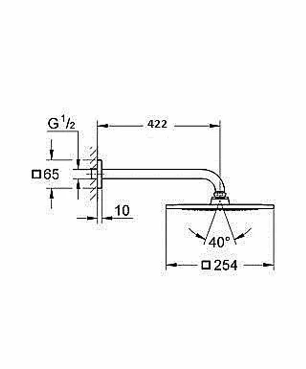 Верхний душ Grohe RainShower F-Series 26259000