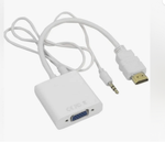 Переходник HDMI (male) x VGA (female) +AUX Rohs