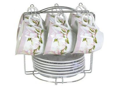 Чайный набор 12 предметов 230мл на подставке (49150)