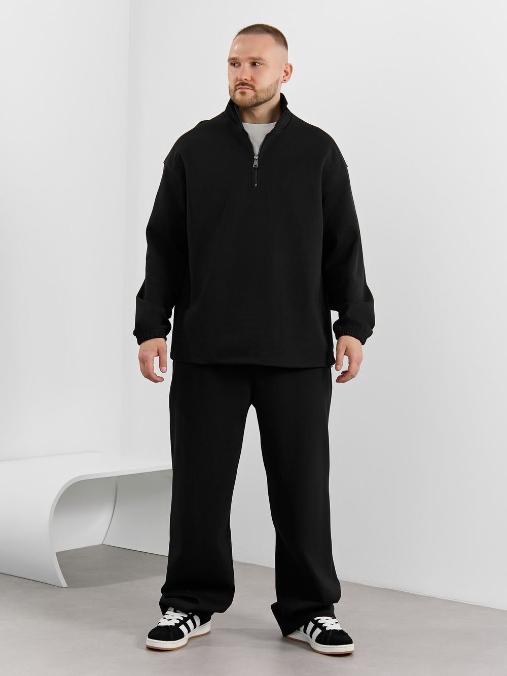 Толстовка мужская Интер-1 Виотекс ЧЁРНЫЙ