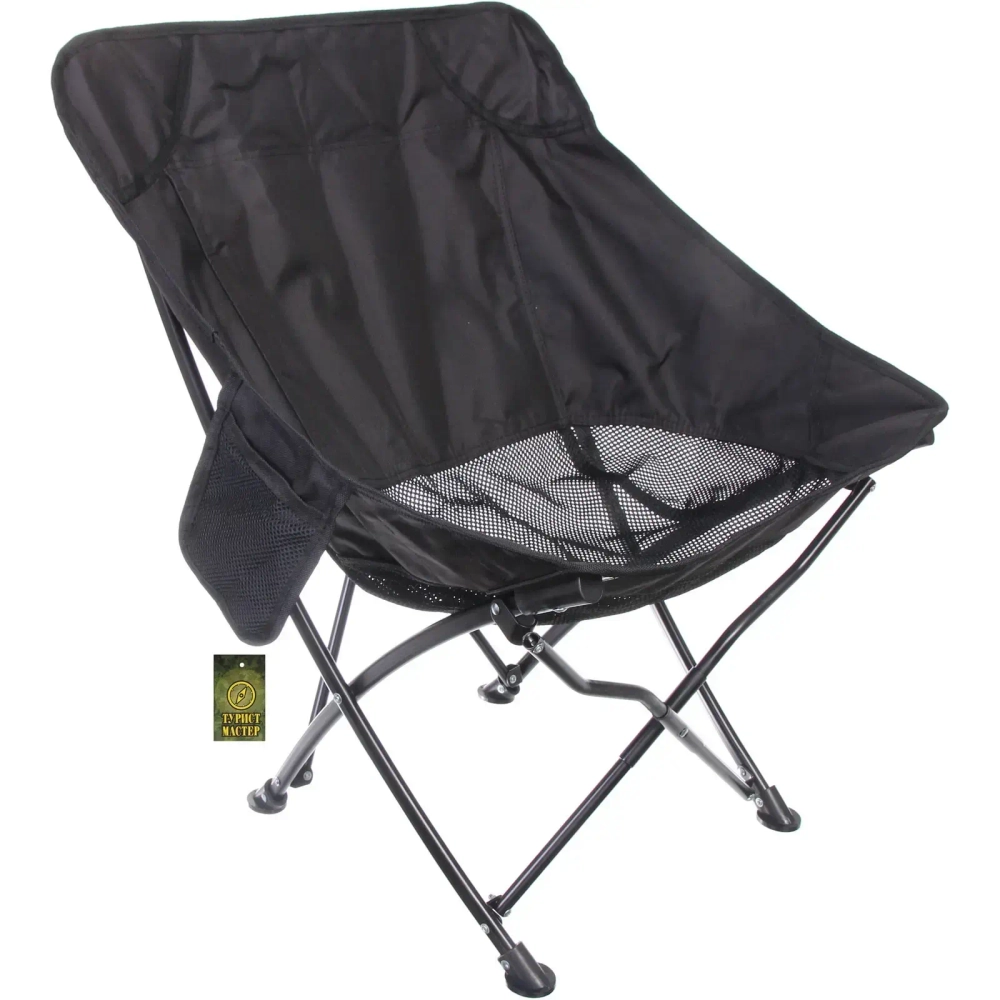 Кресло складное до 100 кг DC-7418, 55*50*72 см, цвет: чёрный, ТуристМастер