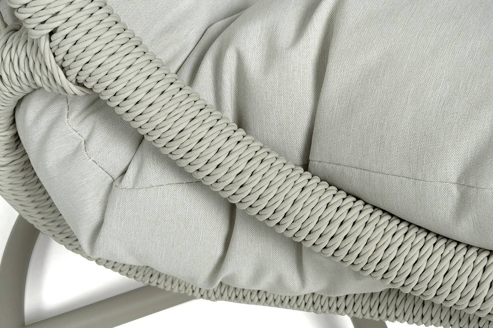 "Севилья" кресло-кокон из искусственного ротанга, цвет светло-серый