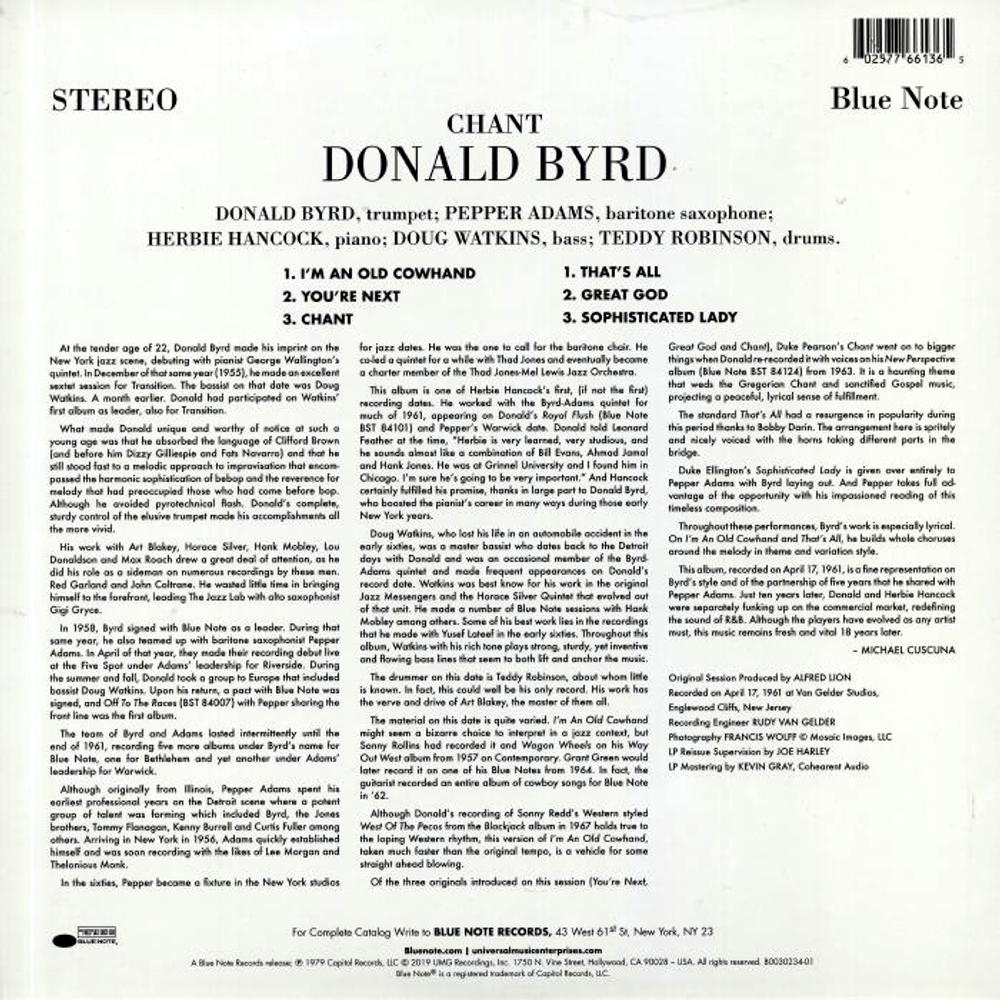 Donald Byrd / Chant (LP)