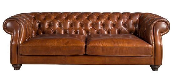 Диван Chester 3-местный цвет коричневый