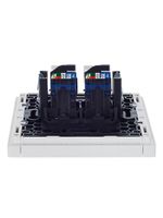 FORTE&PIANO Розетка компьютерная двойная RJ45 кат.6 FP234 белый IEK