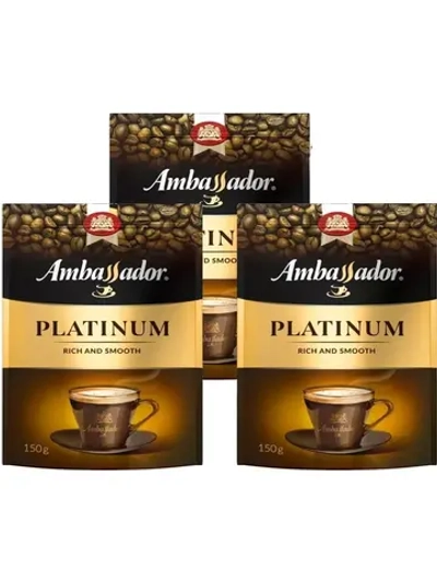 Кофе растворимый Амбассадор PLATINUM 3 шт по 150 г