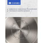 Чайник нерж, 3.4 л, свист, мат, нейлон, Daniks, индукц, чер, GS-04083C-2