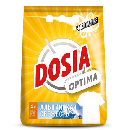 DOSIA Оптима стиральный порошок Альпийская свежесть 4кг