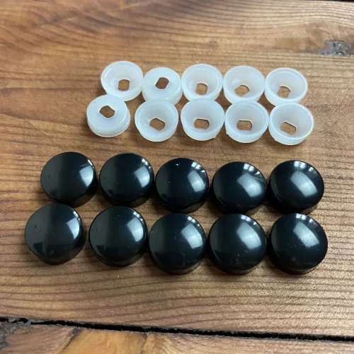 Заглушка , декоративный колпачок на саморез Черный 10 шт.