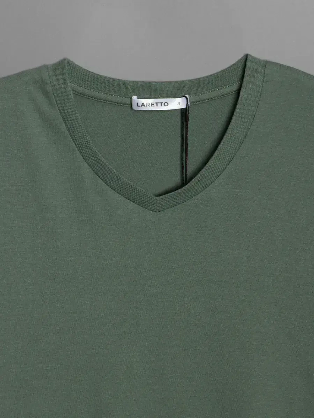 Футболка мужская повседневная однотонная хлопок