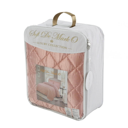 Покрывало 240x260 и 2 наволочки 50х70 Sofi De MarkO Паола розовое