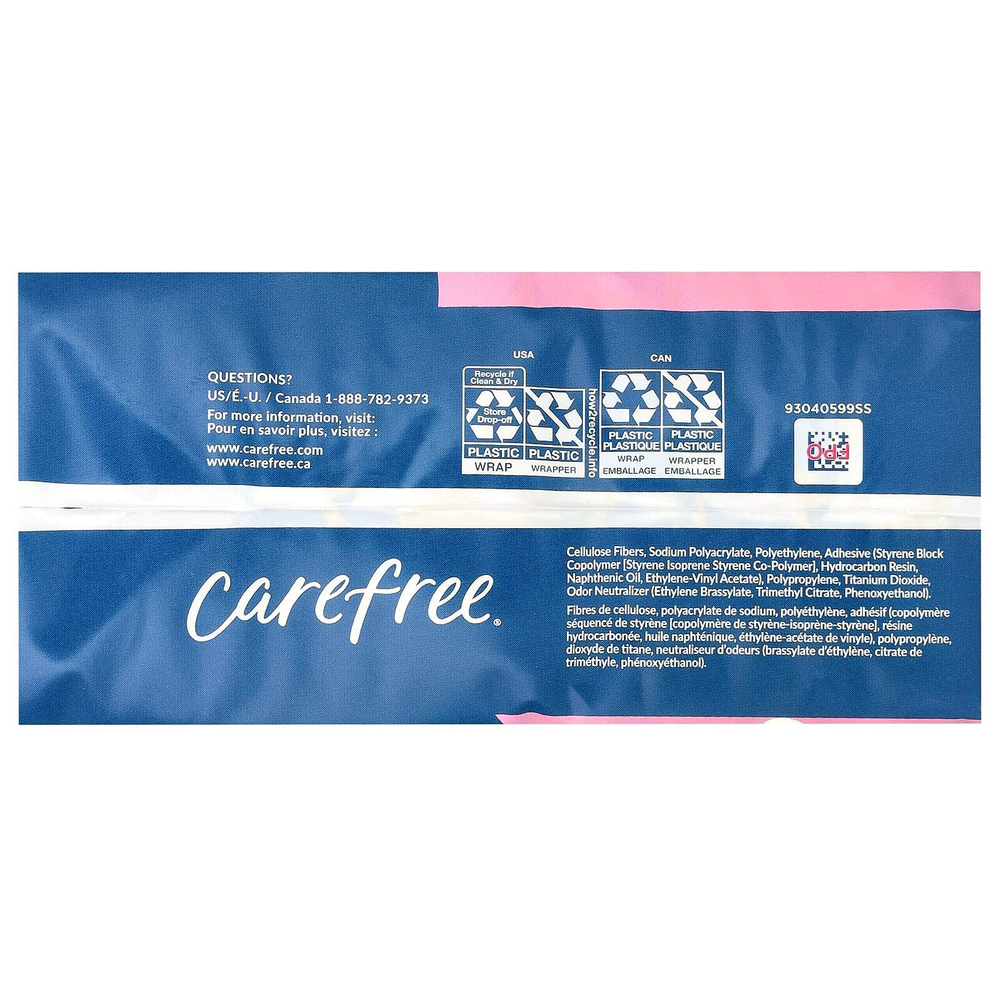 Carefree, ультратонкие, обычные с крылышками, 28 штук