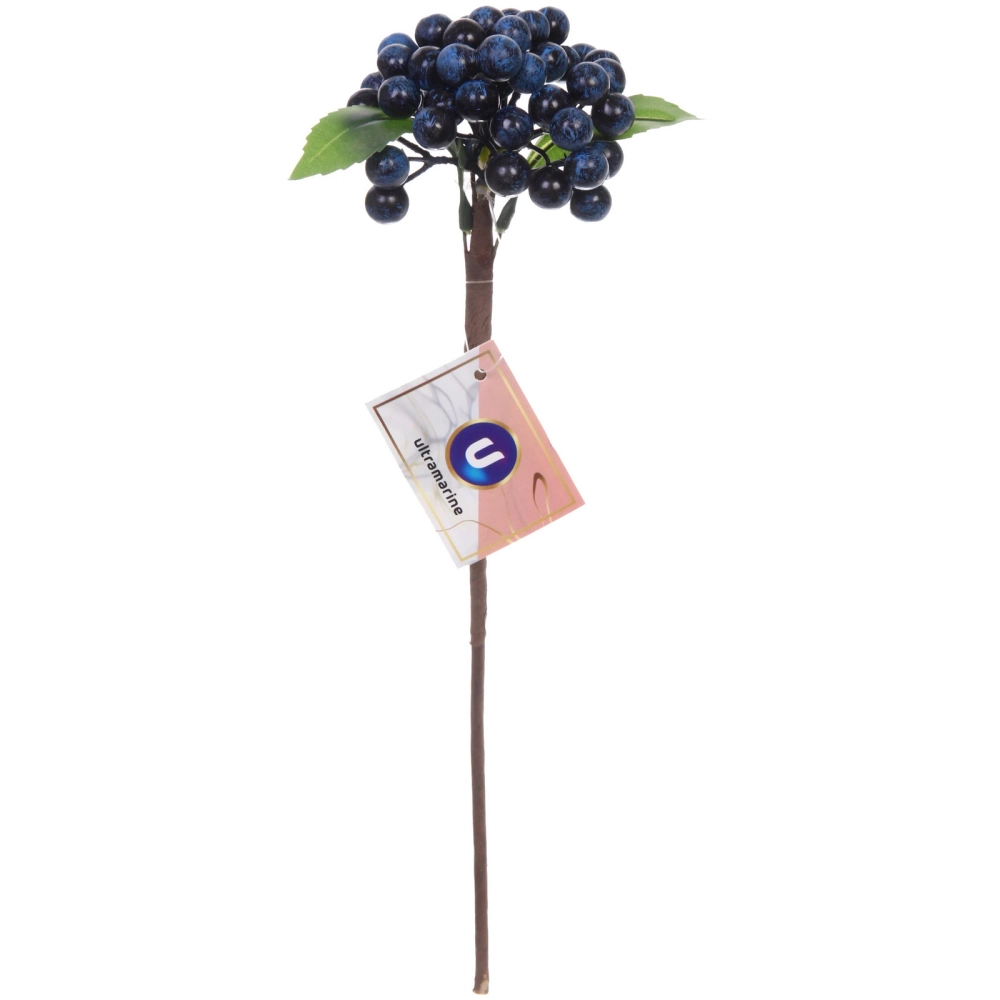 Муляж «Ветка голубики» 30см