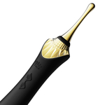 Черный клиторальный вибростимулятор 21,9см с насадками Zalo Bess Clitoral Massager Obsidian Black