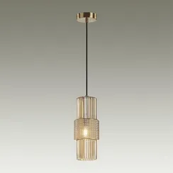 5019/1 MODERN ODL23 481 бронзовый/янтарный металл/стекло Подвес E14 1*40W PIMPA