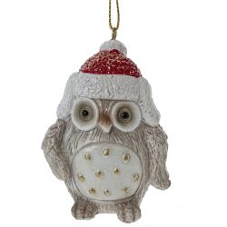 GAEM Фигурка декоративная подвесная "Сова", L4 W5,5 H7,5 см, 3в.
