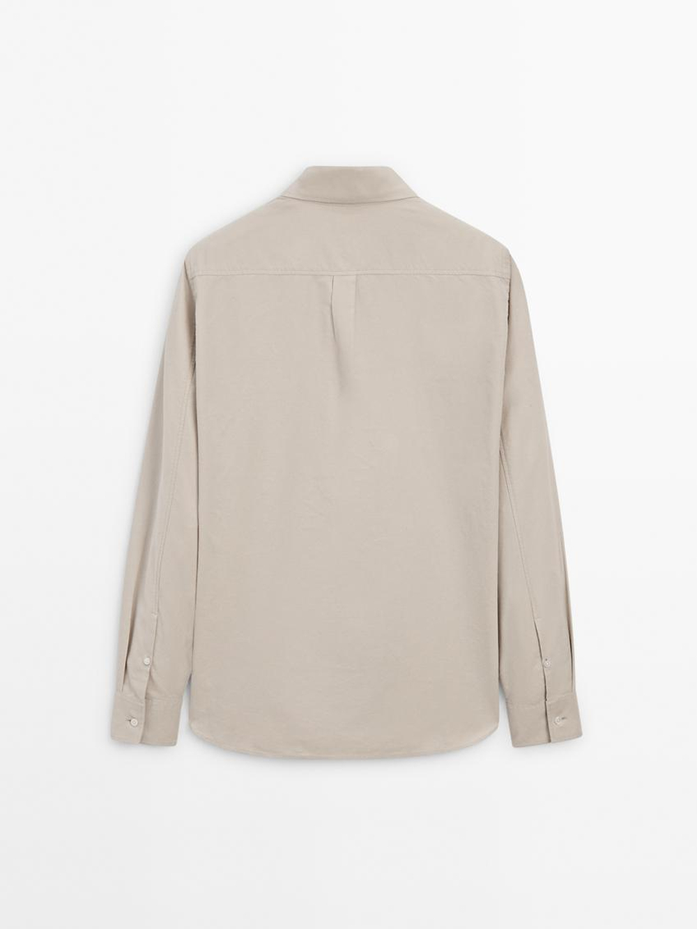 Massimo Dutti Рубашка из 100% хлопка, бежевый