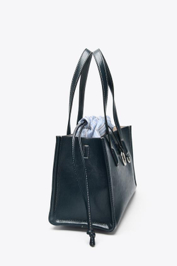 ZARA СУМКА-ШОПЕР, СИНИЙ