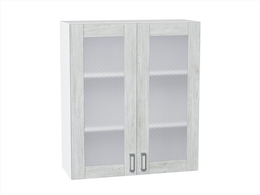 Шкаф верхний с 2-мя остекленными дверцами Лофт