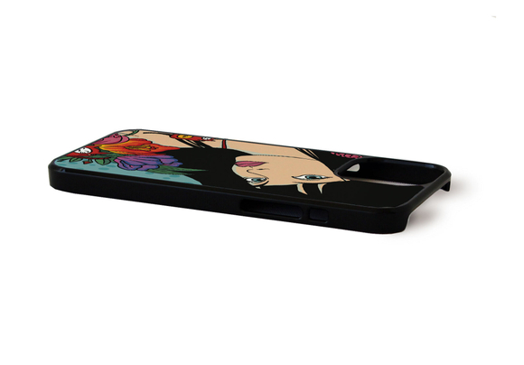 Чехол пластиковый для айфона 11 pro max "Девушка и манеки-неко"