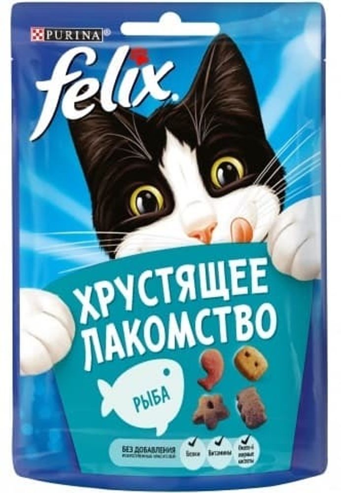 FELIX Хрустящее лакомство с Рыбой 20г (12393613)