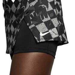 Теннисная юбка Nike Court Dri-Fit Printed Victory Skirt - black/white