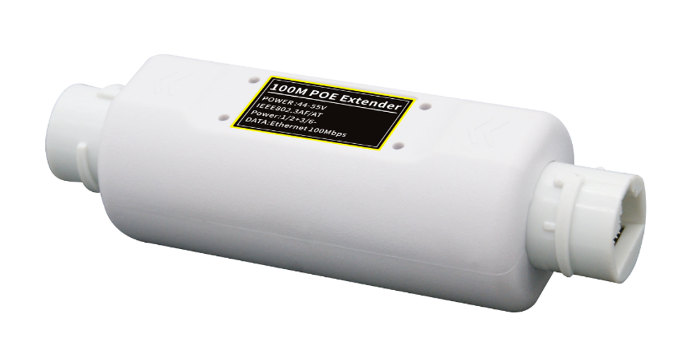 EN-01E Удлинитель линии передачи данных и PoE питания, герметичный, 100Мбит/с