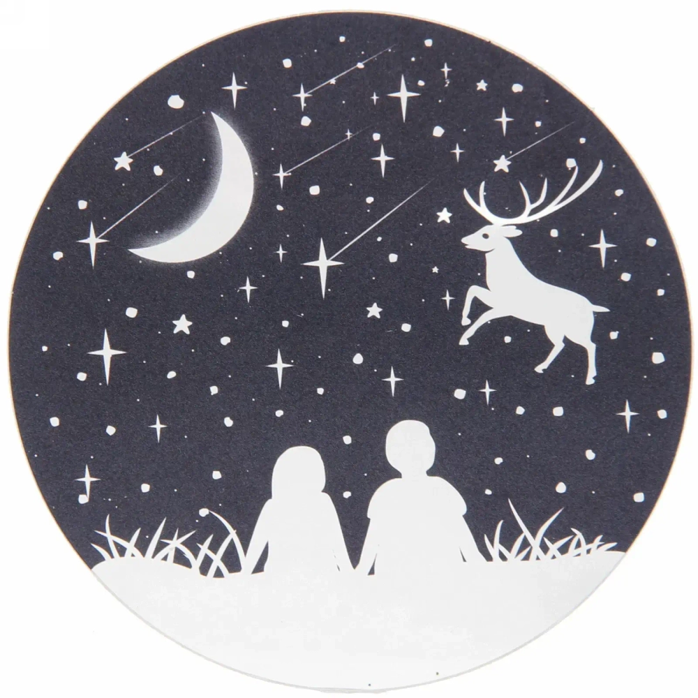 Диско-шар «Fantasy - Оленёнок» (в комплекте 6 картинок) 13*14 см, 5 реж, батарейки 4хАAА, USB, RGB (220V)