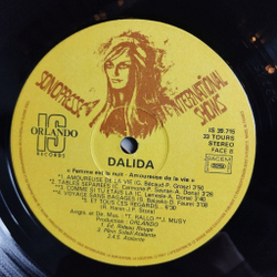 Винтажная виниловая пластинка LP Dalida Amoureuse De La Vie (France 1976)