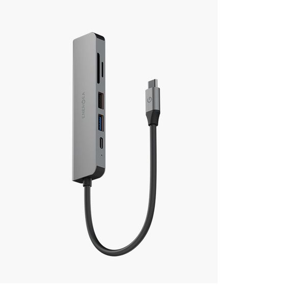 Адаптер Energea AluHub HD 3 (6 in 1), Темно-серый | Gunmetal